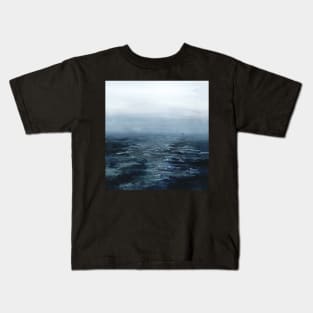 Sea fog - watercolor painting Kids T-Shirt